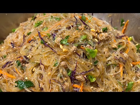 Bean Thread Noodle Dish (Peev Choj), Glass Noddles/Vermicelli Noodles