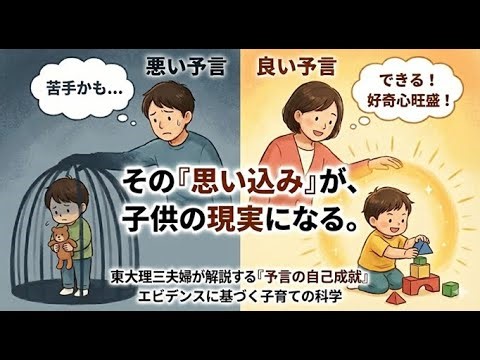 【予言の自己成就】子供を成功に導く「科学的な思い込み」の技術