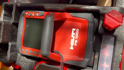🔥CẦN BÁN🔥🔺Hilti PS 1000 B X-Scan Concrete Scanner🔺Thiết bị đã qua sử dụng. (Hãng sản xuất: Hilti – Liechtenstein - Đức) 🧩 NHIỆM VỤ CHÍNH: Thiết bị radar xuyên bê tông (Concrete GPR) dùng để khảo sát không phá hủy (NDT) bên trong kết cấu bê tông, với các nhiệm vụ chính: 1️⃣ Xác định vị trí chính xác của thép (thép lớp trên, thép lớp dưới) với chiều dày bê tông bảo vệ lớn, xác định số lượng lớp thép bên trong kết cấu BTCT hiện hữu; 2️⃣ Phát hiện các loại ống (ống nước, ống gas, ống điện...) b