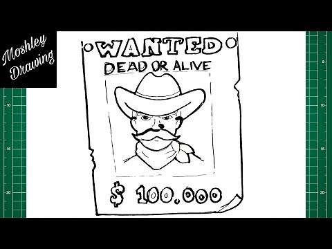 How to Draw a Wanted Poster Step by Step