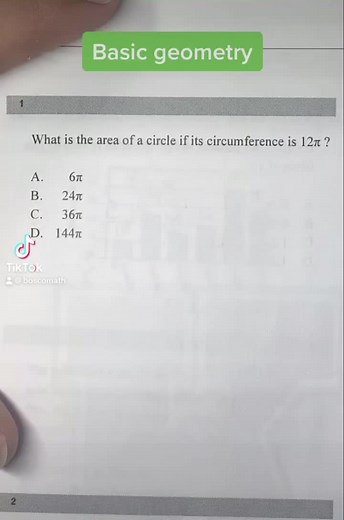 Geometry problem #sat #boscomath #math #trending | how to find circumference of circle