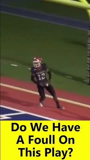 High School Football Officials Call Foul On "Pretty Catch" #americanfootball #highschoolfootball