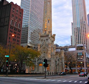 Chicago Water Tower in Chicago, USA