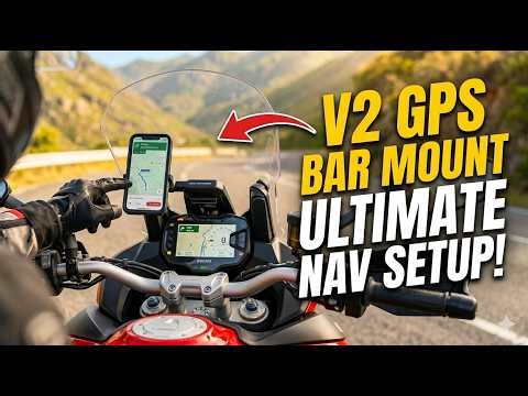 Ducati multistrada v2 GPS mount install | You are probably doing it wrong | Best navigation setup?