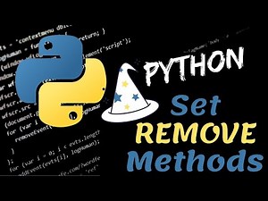 Amazing Python Set Remove Methods! | Remove | Discard | Pop | Clear | Del