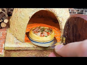 Miniature PIZZA in the Oven | ASMR Tiny Cooking Real Food