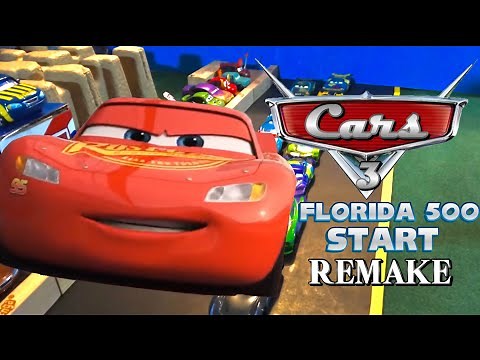 Disney’s Pixar’s Cars 3 Florida 500 Start Remake (STOP-MOTION)