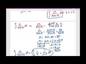 Math 151: Logistic Differential Equation Derivation