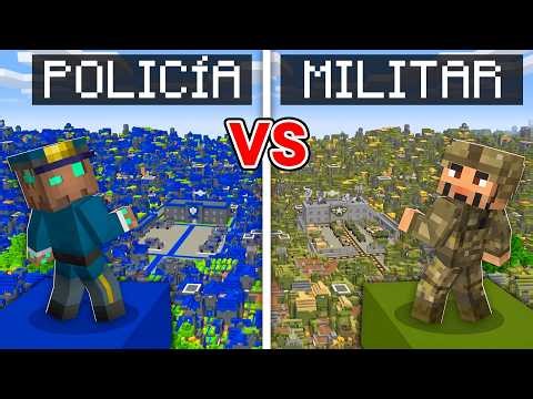 Police VS Military in a REAL GUN BATTLE in Minecraft!