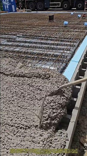 建設現場の基礎作業：コンクリート打設および分布過程