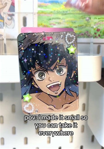 Mini Glass Painting Keychain with Magnet