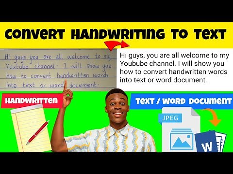How To Convert Handwritten Notes To Text or Word Document | Convert Handwriting To Text