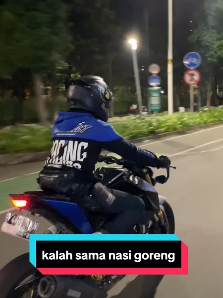kalah ama nasi goreng huft, #jeanhavoc28 #nasigoreng #nasigorengspesial #motoran #biker #nightride #sunmori #kalah #rider #xabre