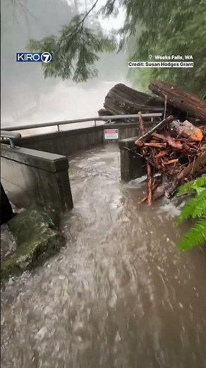 Flooding around western WA surpassing record levels #atmosphericriver #pnw #news #flooding
