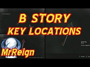 Resident Evil 2 Remake - B Story Key Locations - Spade Key - Diamond Key - Heart Key