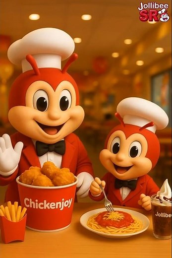 Spaghetti Splash and Fries Fun with Jollibee & Mini Jollibee