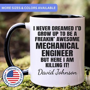 Personalized Mechanical Engineer Mug, Gift for Mechanical Engineer, Mechanical Engineer Gifts, Mechanical Engineer Coffee Mug, APO058 - Etsy