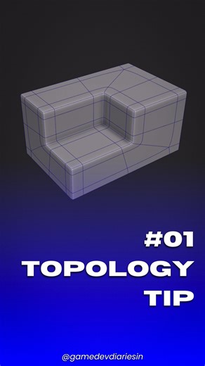 GameDevDiariesIN | Clean topology = clean results ⚙ Fixing E-poles and redirecting edge flow might look like small tweaks, but they make a massive difference... | Instagram