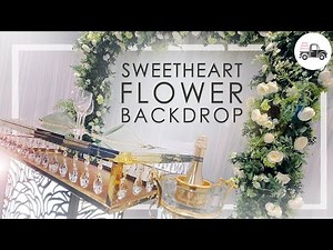 EASY TUTORIAL: MAKE WEDDING BACKDROP STAND ARCH WITH FLOWERS!