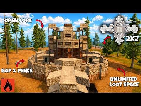 2X2 OXIDE BASE | OPEN CORE #оксайд #oxidesurvivalisland #rust #oxide