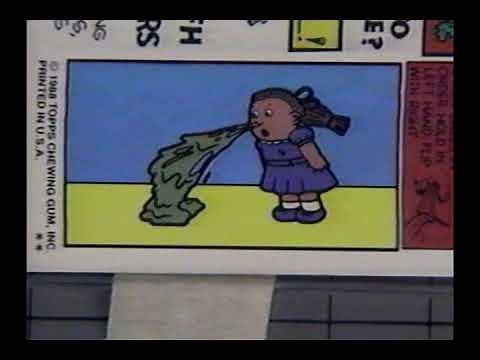 Garbage Pail Kids Series 13, Flip Book Animation, "Leaky Lindsay," 1988