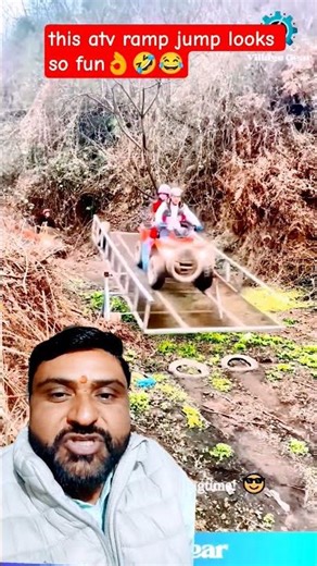 This ATV Ramp Jump Looks So Fun🤩#shorts