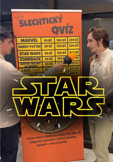 ⚔️🌌 Šlechtický Kvíz – STAR WARS edice (Con.Crunch Praha 2025) 🎤 Síla byla silná… ale ne u všech 😅 Otázky z galaxie předaleké prověřily i ty největší fanoušky Jediů 💫 💬 Ty bys skončil na světlé, nebo temné straně? #starwars #starwarscz #jedicz #slechtici #quiz