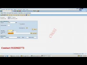 General document entry posting Tcode FB01