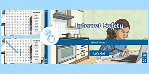 Internet Safety Interactive Word Search