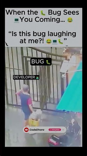 Developer vs 🐛Bug: "😂— Dev stamina 1% ⚠️ #shorts #youtubeshorts #viral