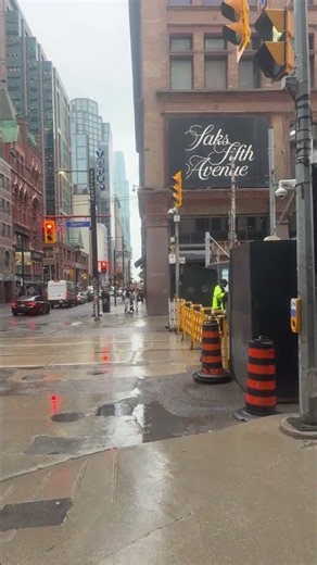 🌧️ Rainy Day Walk LIVE in Downtown Toronto 🇨🇦 | Real City Streets & Rainy Vibes