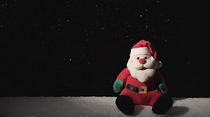 Toy Santa Falling Snow On Black Stock Footage Video (100% Royalty-free) 21775555 | Shutterstock