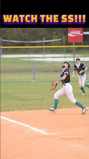 🔥🔥🔥Shortstop's Incredible Foul-Territory Catch #softball