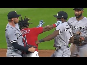 MLB FIGHT | Jose Ramirez KNOCKS OUT Tim Anderson