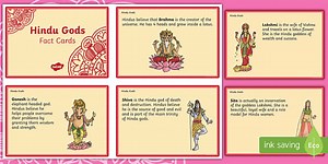 Hindu Gods Fact Cards