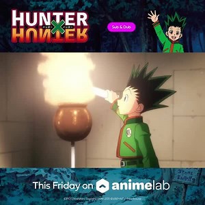 97K views · 3.8K reactions | The hunt is complete… Hunter X Hunter is coming to AnimeLab this Friday in Sub and Dub! ❌ | Funimation | Facebook