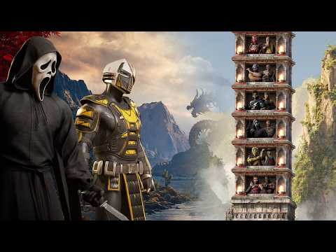 Snickering Butcher Ghost Face with Cyrax Warrior Klassic tower | Mortal Kombat 1 - No Commentary