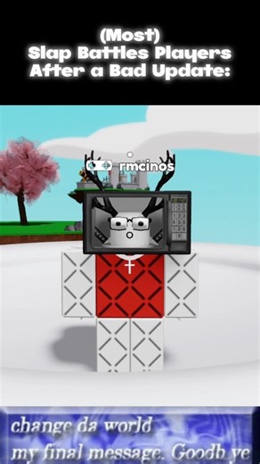 Change Da World.. #roblox #slapbattles #meme #funny #shorts