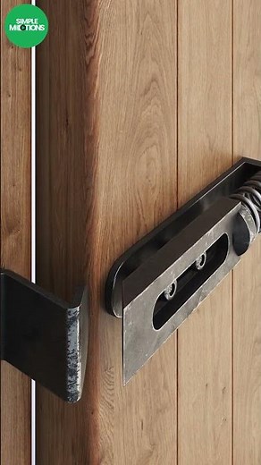 Latch with Spring #lock #shorts #metalworking