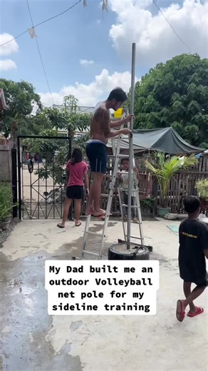 DIY Volleyball Net Pole: Dad Builds Sideline Training Station
