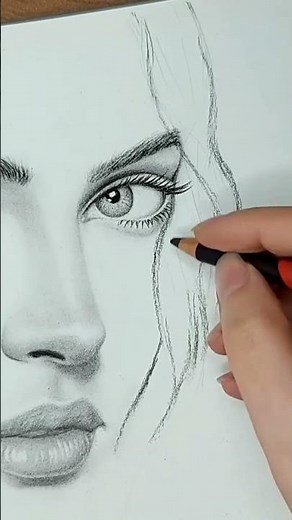 Easy Pencil Portrait Drawing for Beginners ✏️