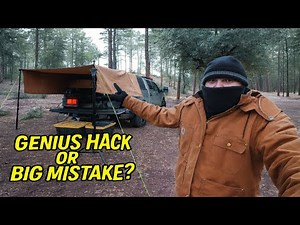 Truck Bed Tarp Camping in Freezing Temps — Genius Hack or Big Mistake?