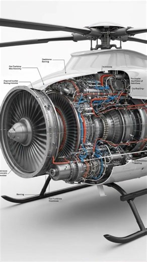 How Helicopter Engine Works (3D Animation)