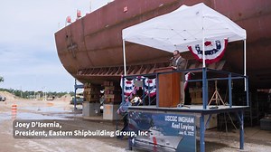 We recently celebrated the keel laying of the U.S. Coast Guard's future USCGC INGHAM. This is the third Heritage Class Offshore Patrol Cutter in full production at our shipyard in Panama City, FL. We thank ship sponsor Alaska Senator Lisa Murkowski for her kind words and dedication to our mission. | Eastern Shipbuilding Group, Inc.