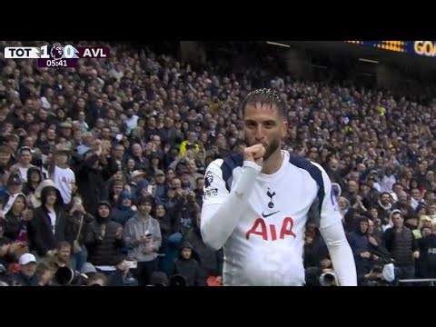 Rodrigo Bentancur Goal | Tottenham vs Aston Villa 1-2 | Highlights & Goals | Premier League 25