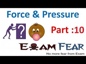 Physics Force & Pressure Part 10 (Atmospheric Pressure) Class 8 VIII