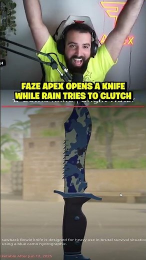 FAZE APEX OPENS A KNIFE MID GAME