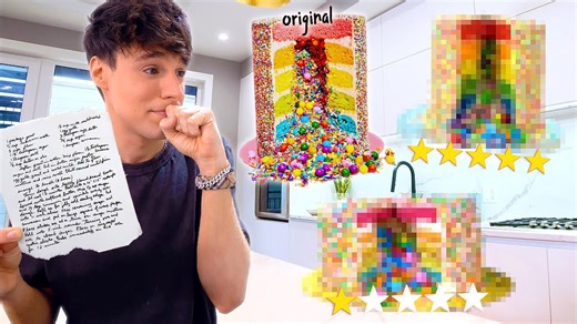 I sent the same explosion cake recipe to 1 vs 5 star bakeries