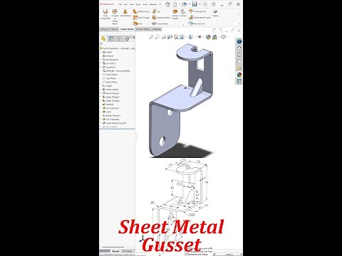 SolidWorks Sheet Metal Gusset
