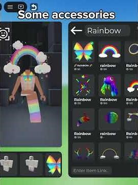 Making a rainbow themed outfit! #roblox #edit #gaming #rainbow